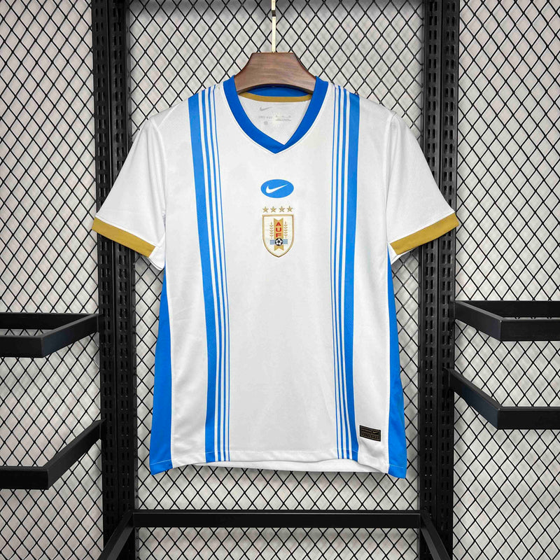 CAMISA DA SELEÇÃO DO URUGUAY 25/26 BRANCO PRÉ JOGO