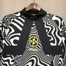 CAMISA DO BRASIL 26/27 GOLEIRO  PRETO E BRANCO
