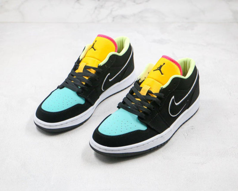 AIR JORDAN 1 LOW BLACK AURORA