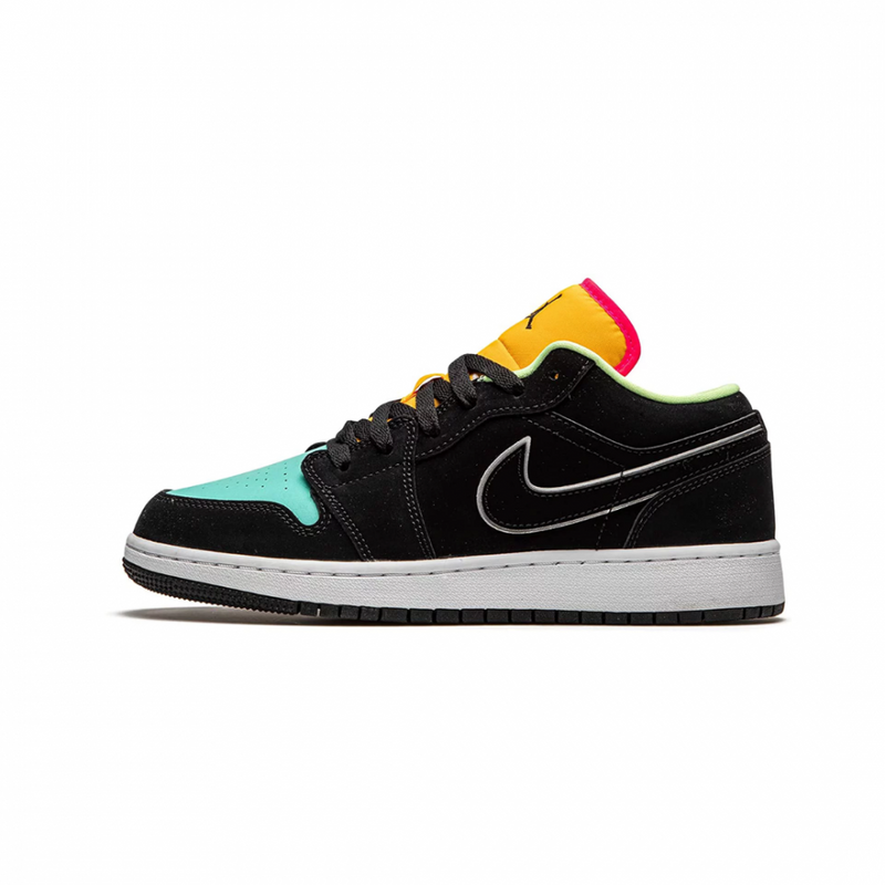 AIR JORDAN 1 LOW BLACK AURORA