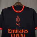 CAMISA DO MILAN 26/27 PRETO E LARANJA