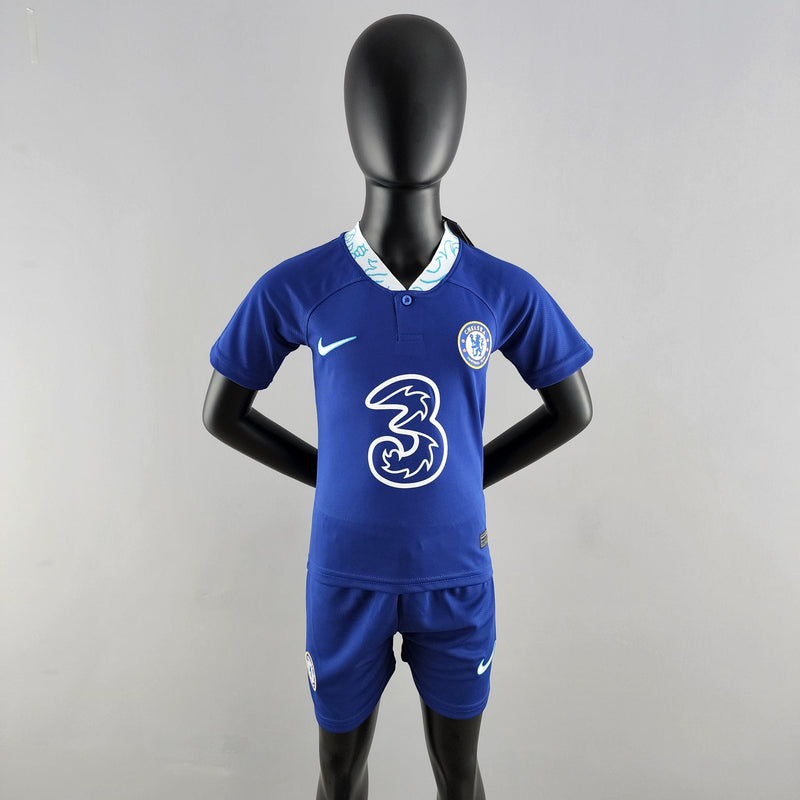 Conjunto Infantil Chelsea 2022/23 - Away - ResPeita Sports 