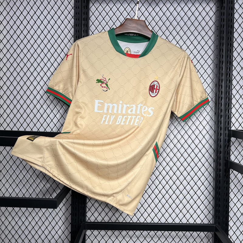 CAMISA DO MILAN 24/25 BEGE EDIÇÃO ESPECIAL