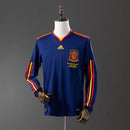CAMISA DA ESPANHA 2010 AZUL MANGA LONGA