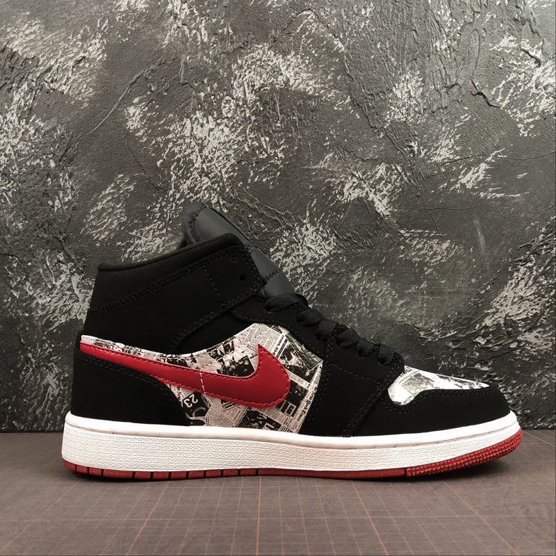 AIR JORDAN 1 MID NEWS PAPER