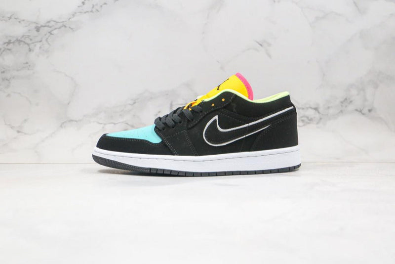 AIR JORDAN 1 LOW BLACK AURORA