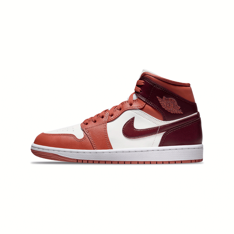 AIR JORDAN 1 MID DUSTY PEACH SAIL NIGHT MAROON