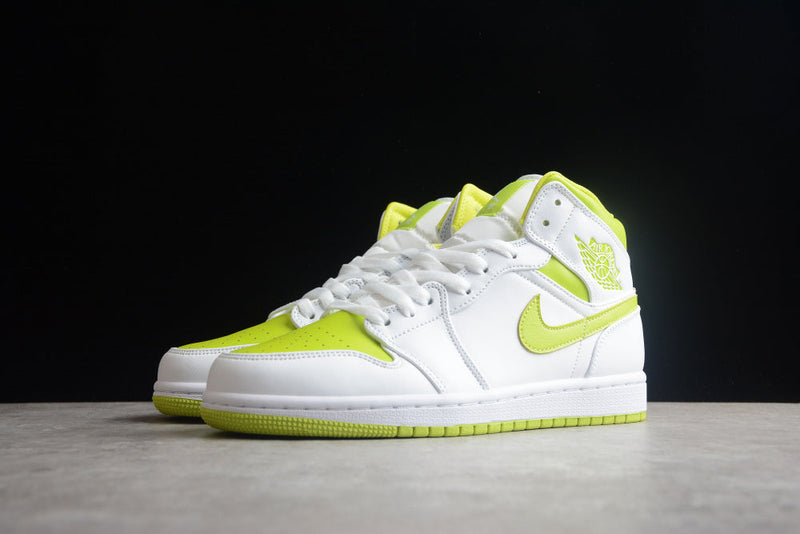 AIR JORDAN 1 MID WHITE LIME