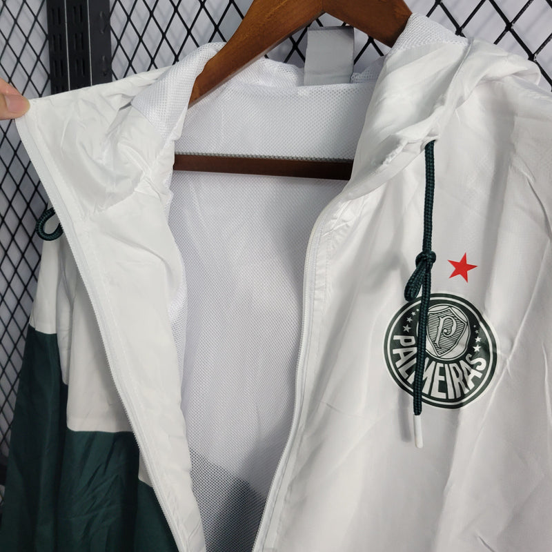 CORTA VENTO DO PALMEIRAS BRANCO E VERDE