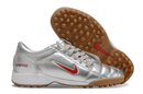 Chuteira NIKE TOTAL 90 Society Cinza e vermelho