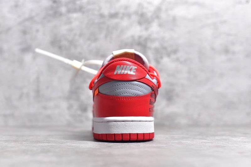 DUNK LOW OFF-WHITE GREY RED