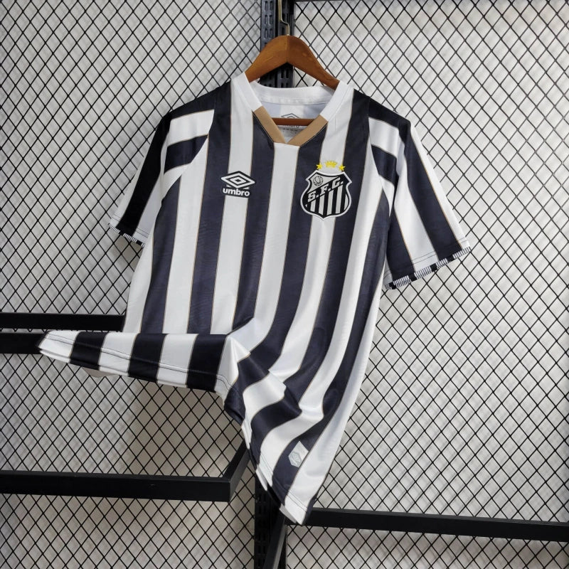 CAMISA DO SANTOS 24/25 PRETO E BRANCO