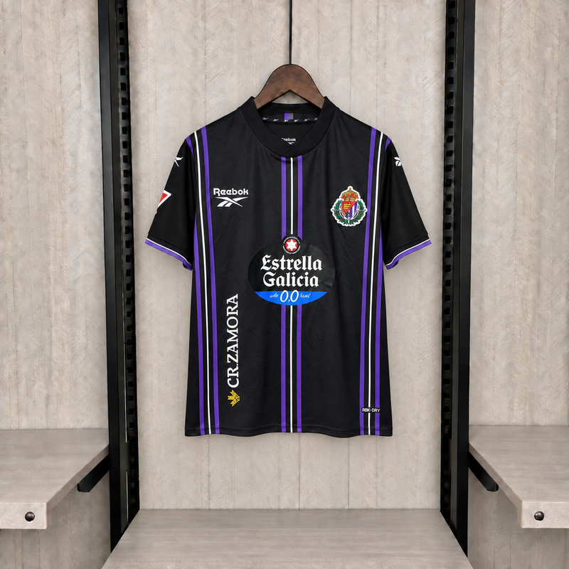 CAMISA DO REAL VALLADOLID 26/27 PRETO E ROXO