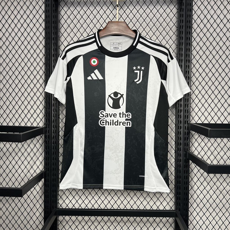 CAMISA DO JUVENTUS 24/25 BRANCO E PRETO