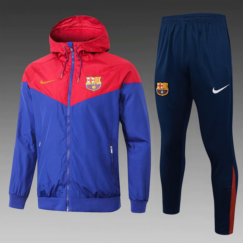 Conjunto de Treino Barcelona - Masculino - Vermelho e Roxo