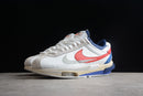 SACAI X NIKE ZOOM CORTEZ WHITE AND UNIVERSITY RED