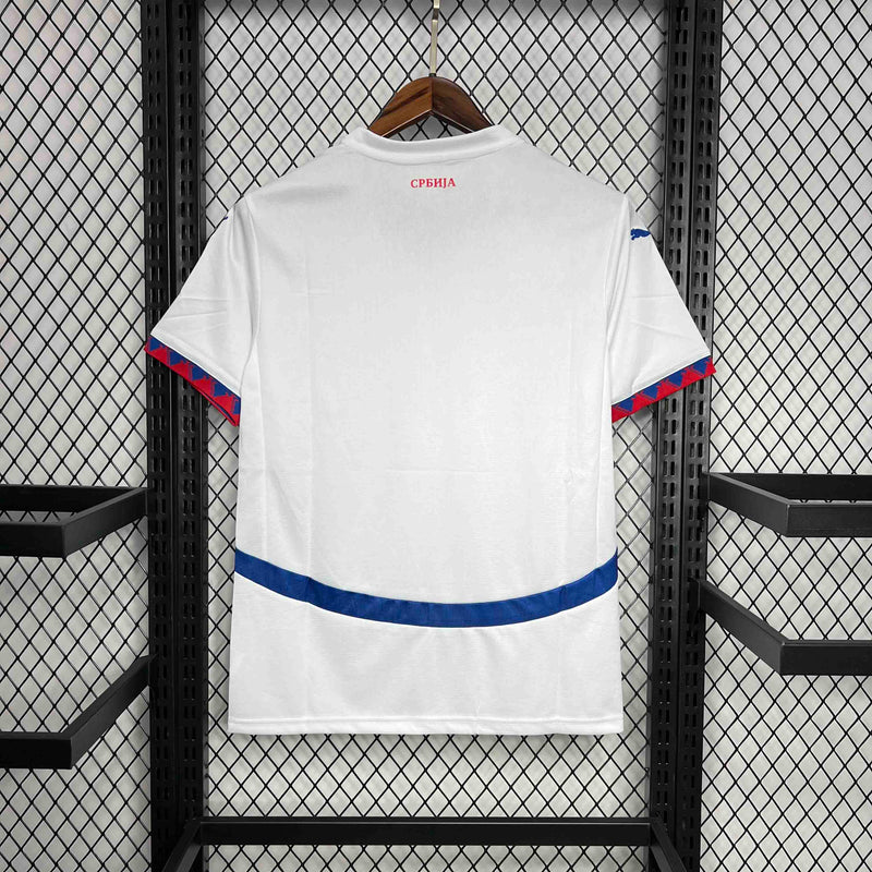 CAMISA DA SELEÇÃO DA SERVIA 25/26 BRANCO