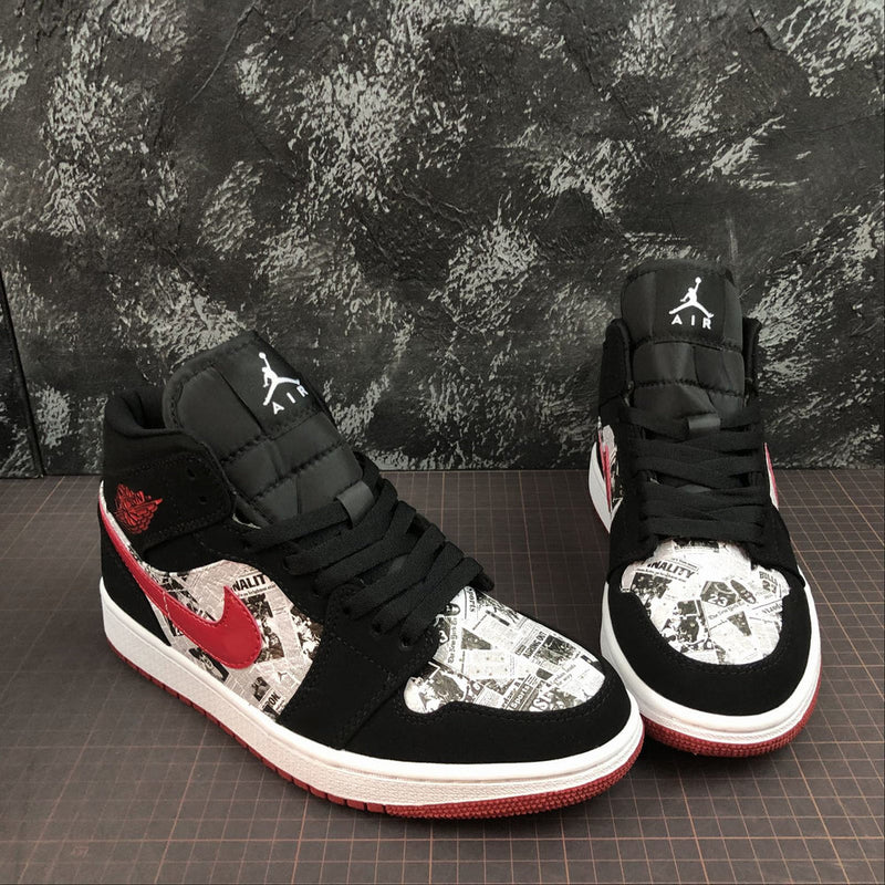 AIR JORDAN 1 MID NEWS PAPER