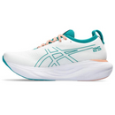 Asics Gel - Nimbus™ 25 'White with Jade and Orange'