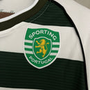 CAMISA DO SPORTING 2002/2003 BRANCO E VERDE MANGA LONGA