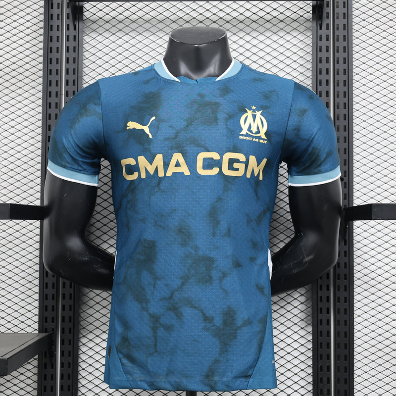 CAMISA VERSÃO PLAYER DE MARSEILLE 24/25 AZUL