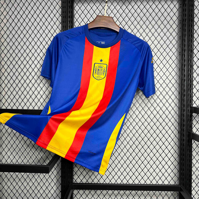 CAMISA DA SELEÇÃO DA ESPANHA 25/26 AZUL TREINO