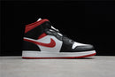 AIR JORDAN 1 MID BLACK GYM RED