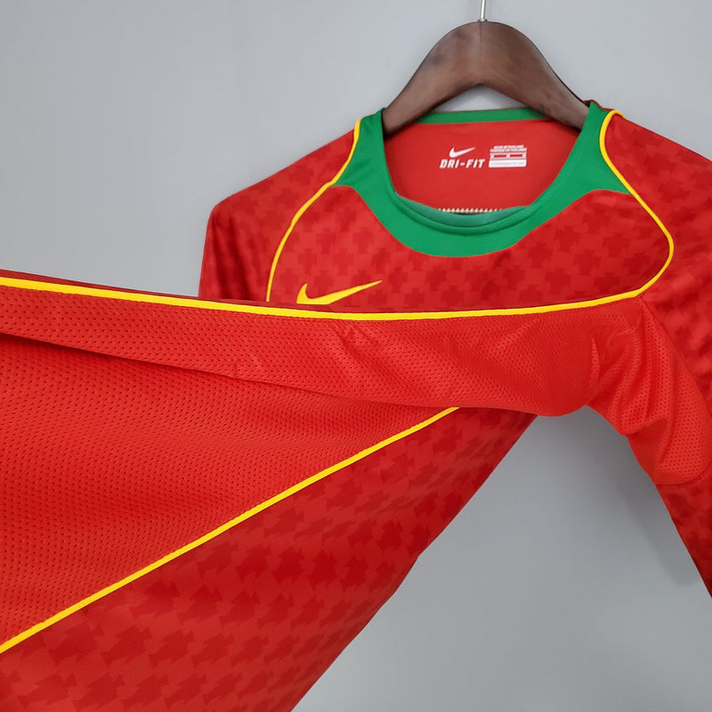 Camisa Retrô Seleção Portugal 2004/04 Home - ResPeita Sports