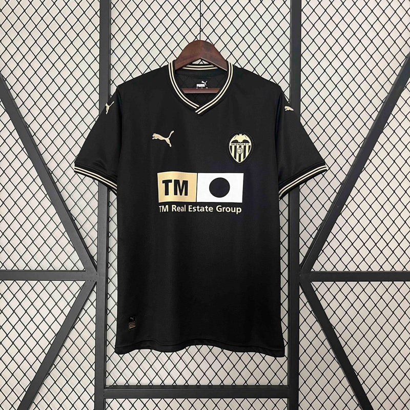 CAMISA DO VALENCIA 24/25 PRETO EDIÇÃO ESPECIAL