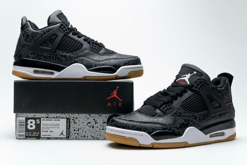 AIR JORDAN 4 RETRO LASER BLACK GUM