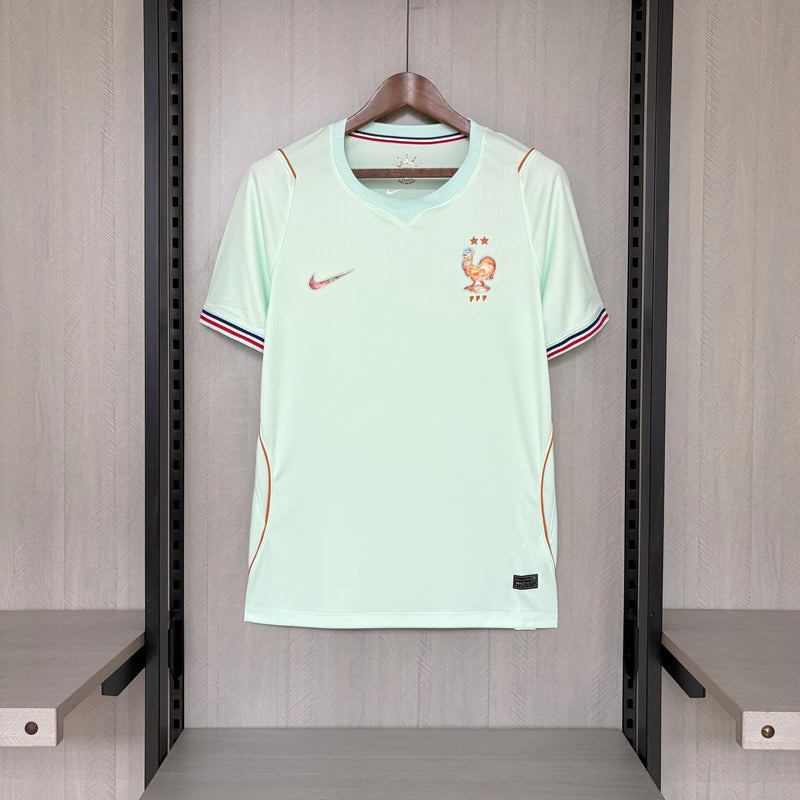 CAMISA DA SELEÇÃO DA FRANÇA 26/27 VERDE CLARO