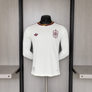 CAMISA DA SELEÇÃO DA ESPANHA 26/27 BRANCA MANGA LONGA JOGADOR
