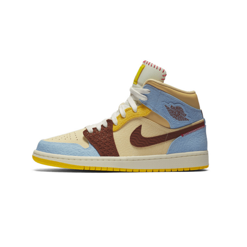 AIR JORDAN 1 MID MAISON CHATEAU ROUGE