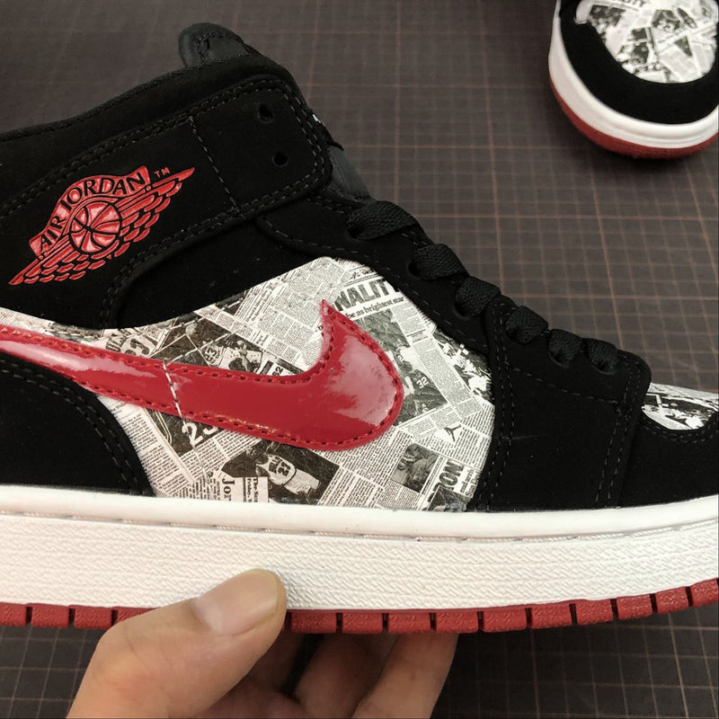 AIR JORDAN 1 MID NEWS PAPER