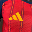 CAMISA DA SELEÇÃO DA ESPANHA 26/27 VERMELHA MANGA LONGA JOGADOR