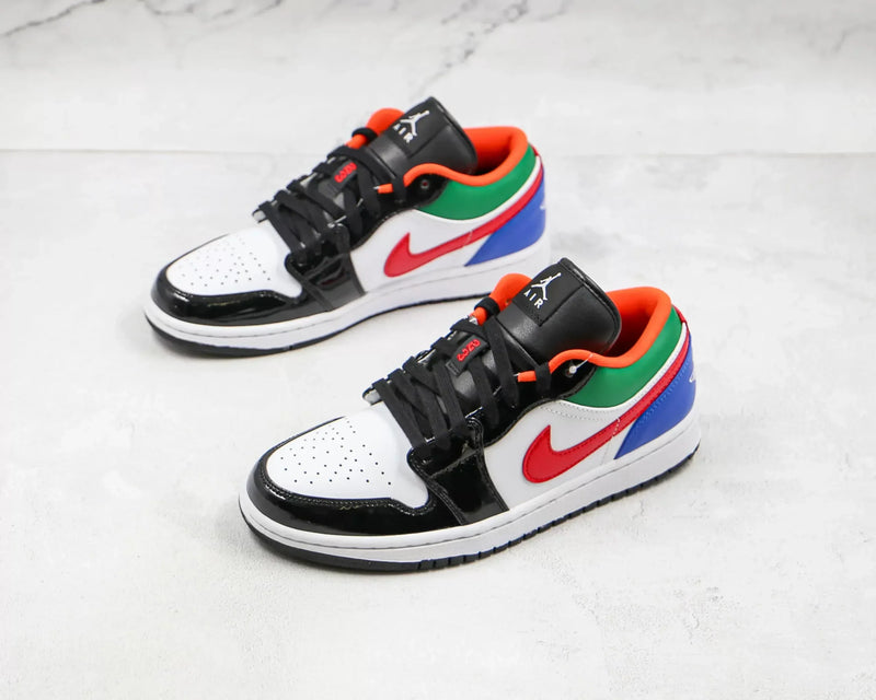 AIR JORDAN 1 LOW MULTI-COLOR BLACK TOE