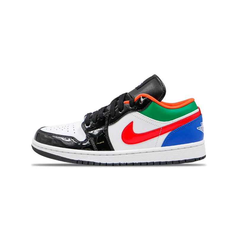 AIR JORDAN 1 LOW MULTI-COLOR BLACK TOE