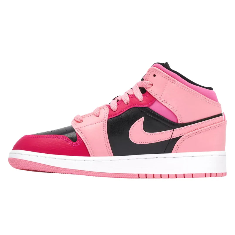 AIR JORDAN 1 MID GS CORAL CHALK