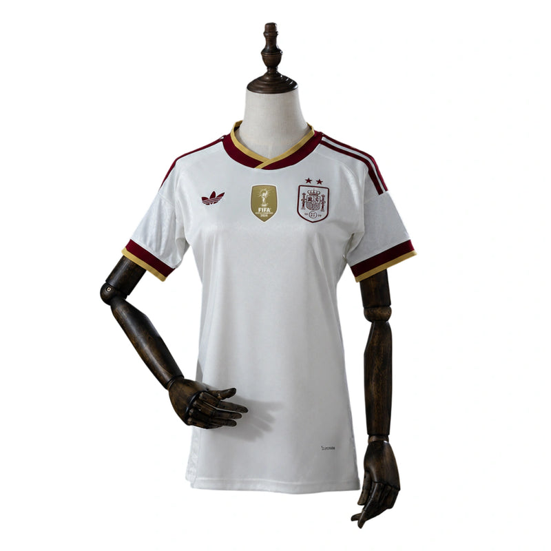 CAMISA FEMININA DA ESPANHA 26/27 BRANCA