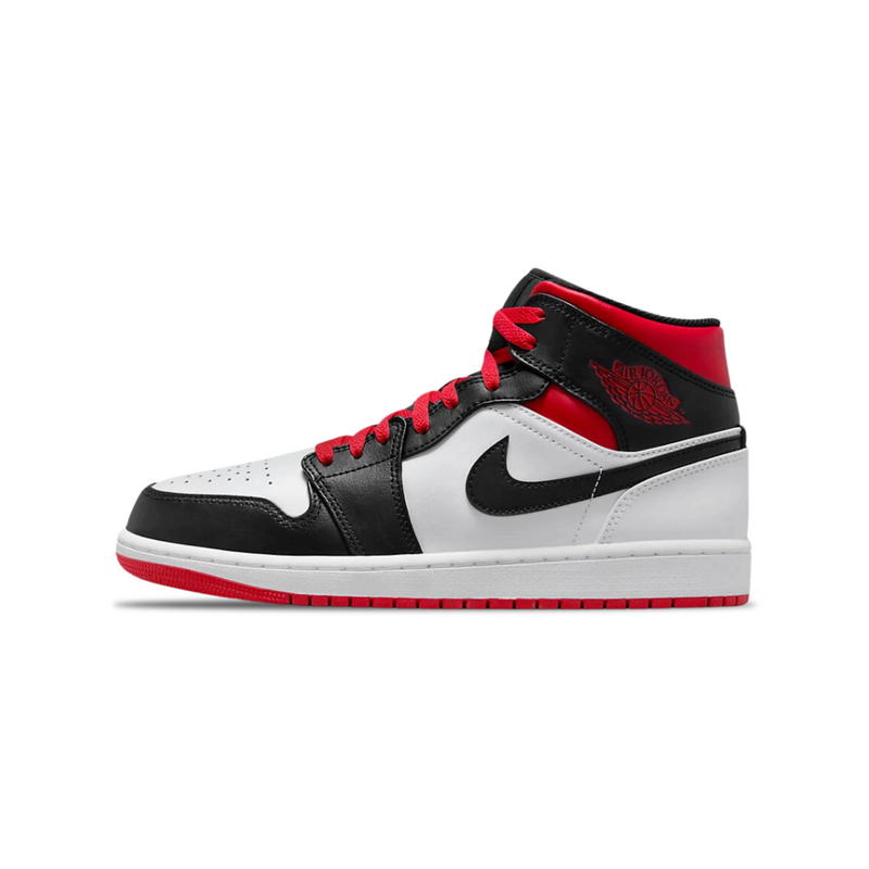 AIR JORDAN 1 MID GYM RED BLACK TOE