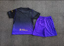 CONJUNTO INFANTIL BARCELONA 26/27 PRETA E ROXA