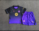 CONJUNTO INFANTIL BARCELONA 26/27 PRETA E ROXA
