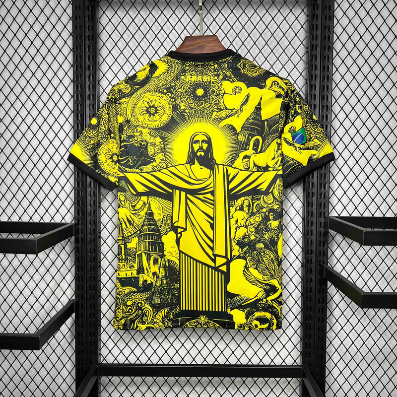 CAMISA DA SELEÇÃO DO BRASIL 25/26 AMARELO EDIÇÃO ESPECIAL