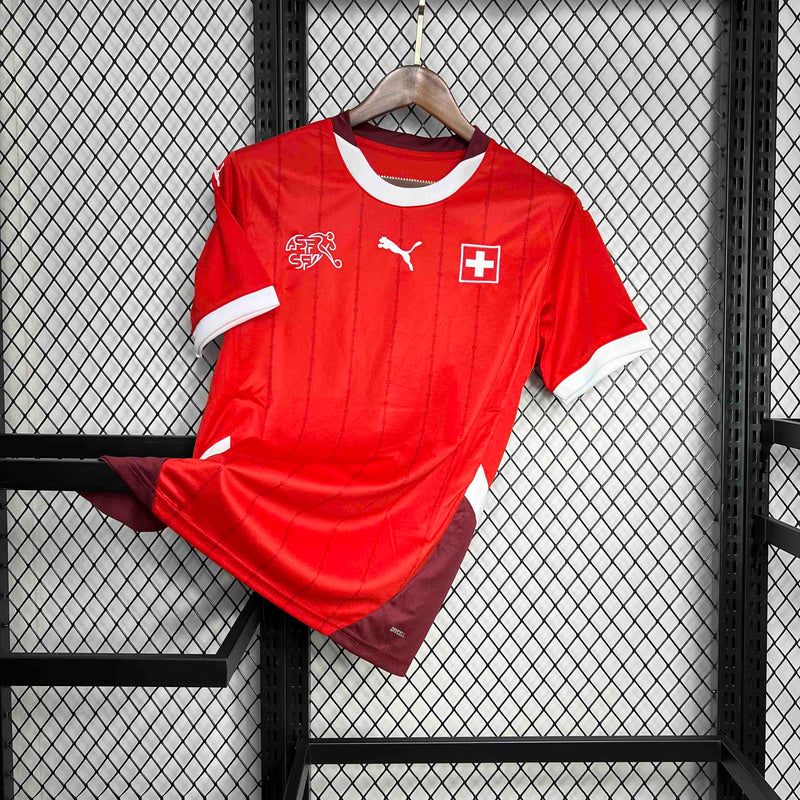 CAMISA DA SELEÇÃO DA SUIÇA 25/26 VERMELHO