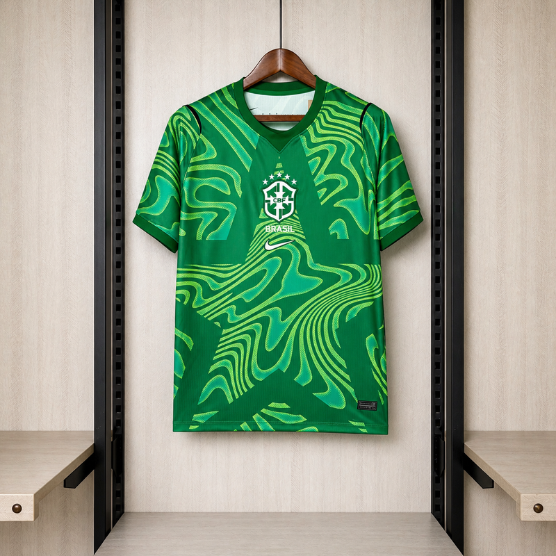 CAMISA DO BRASIL 26/27 GOLEIRO  VERDE