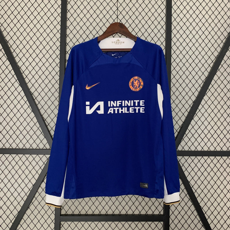 CAMISA MANGA LONGA DO CHELSEA 24/25 AZUL