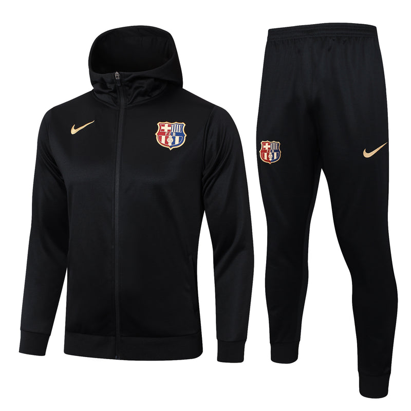Conjunto de Treino Barcelona - Masculino - Preto