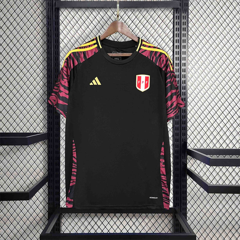 CAMISA DA SELEÇÃO DO PERU 25/26 PRETO