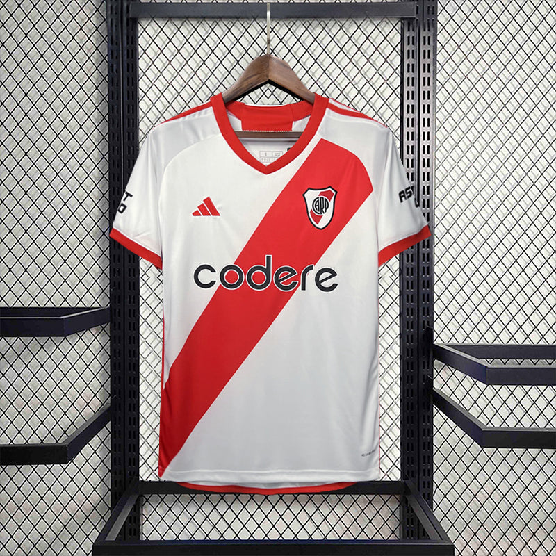 CAMISA DO RIVER PLATE 24/25 BRANCO E VERMELHO