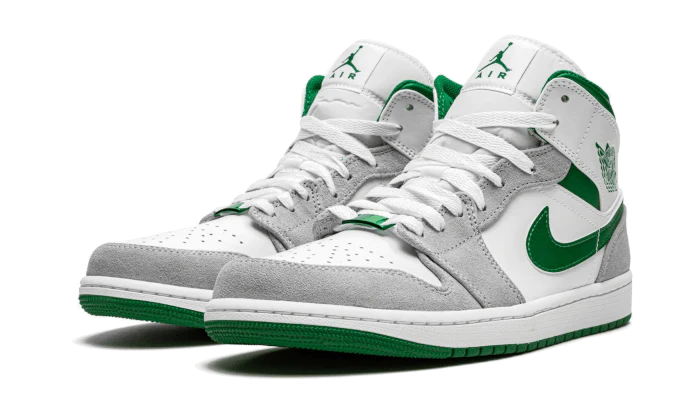 AIR JORDAN 1 MID SE GREY PINE GREEN